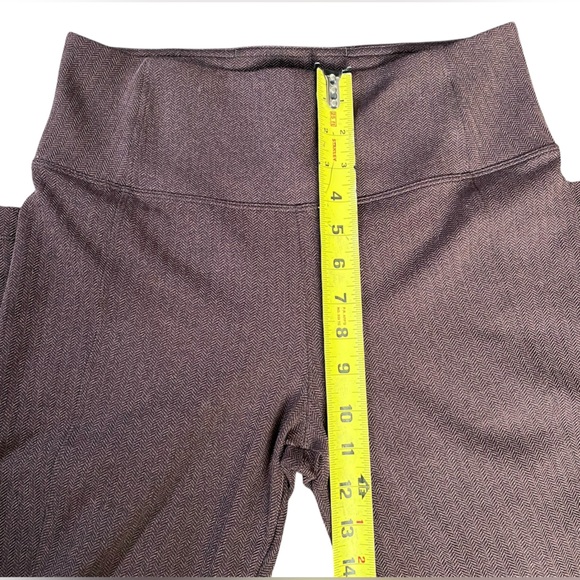 Athleta Delancey Herringbone Tight Leggings Brown Size M - Picture 8 of 13